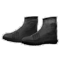 (Direct Mail from Japan) Komine Motorcycle Rain Boot Cover Rear Zipper Black Free RK-360 Waterproof 09