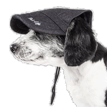 Pet Life Cap-Tivating UV Protective Adjustable Fashion Dog Cap - Denim Black