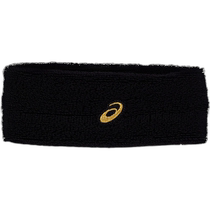 Asics sports headband for men and women black gold FF
