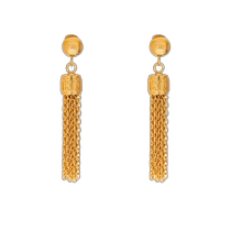 Hong Kong direct mail trendy luxury Moschino womens logo pendant ear clip 24271A91468