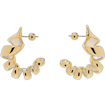 Hong Kong direct mail trendy luxury Lanvin womens gold Melodie Ribbon earrings AWCJT