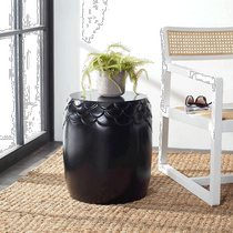 safaviehJulyvia Concrete Accent Stool - dark gray (USA Outlet