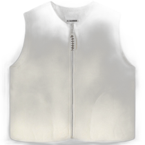 Hong Kong Direct Mail Trendy Luxury Jil Sander Womens Zipper Round Neck Vest J40FB011