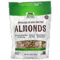 Hong Kong Straight Hair Now Nuo Sea Salt Flavor Snacks Gluten-Free Roasted Almonds Healthy Nutrition Bottle 454g