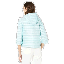 Hong Kong direct mail trendy luxury Colmar womens three-quarter sleeve lightweight hooded shawl down jacket