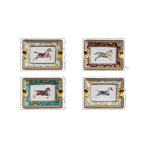 European direct mail Hermes Hermes ashtray multi-color porcelain set mini personality simple exquisite and durable