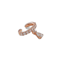 Hong Kong Direct Mail Luxury Anita Ko Womens Daphne 18K Rose Gold Diamond Ear Cuff AKECD