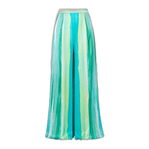 (Direct mail from the United States) HALPERN) striped satin wide-leg pants