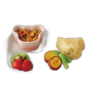 Japan direct mail Le Creuset tableware set 2-piece childrens meal baby food insulated and oven-proof