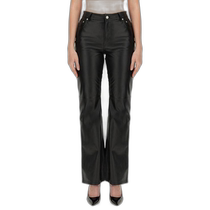 Korean direct mail MOSCHINO24FW straight pants for women 37058216 1555 BLACK