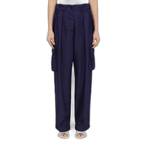 Hong Kong direct mail fashion luxury Dries Van Noten womens dark blue nylon workwear