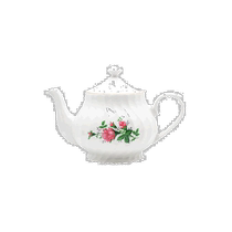 lynns Limited Edition: Vintage Bloom Teapot - Rosebud (US Outlet) Direct