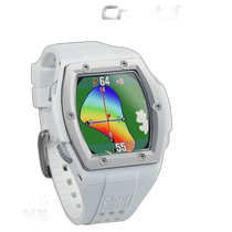 Japan Direct Mail ShotNavi Crest2 Wristwatch GPS Golf Navigator White Silver Moving