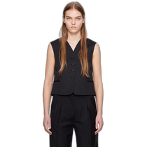 Hong Kong direct mail trendy luxury LOULOU STUDIO womens black Iba vest IBA