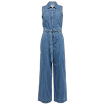 Hong Kong direct mail trendy luxury Frame Denim womens denim wide-leg jumpsuit 001171