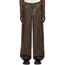 Hong Kong direct mail trendy luxury han kjobenhavn mens brown washed technical work clothes