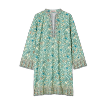 Hong Kong Direct Mail Fashion Luxury Emporio Sirenuse Womens Sarah Printed Cotton Poplin Türkiye