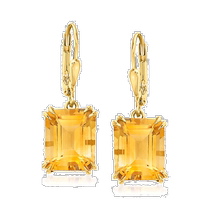 Ross-Simons 18kt 金黄水晶吊式耳环 - 黄色 (美国奥莱)直发