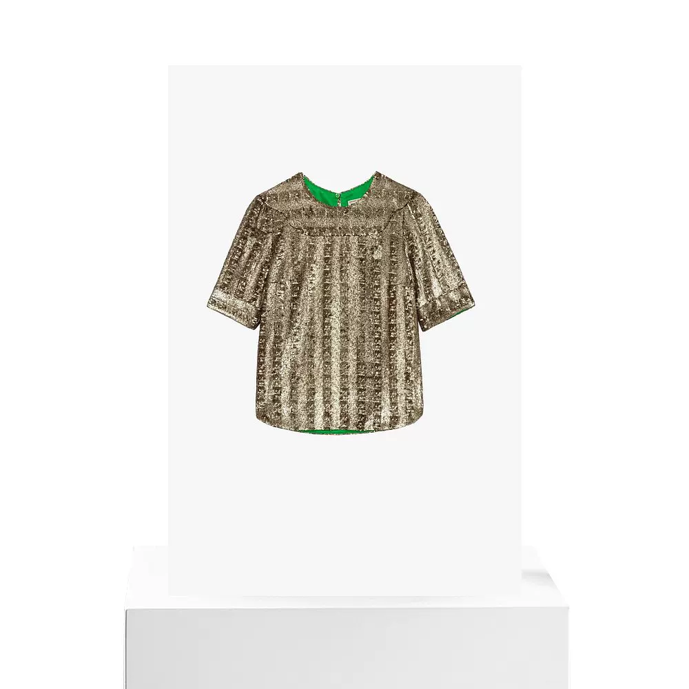 Бюстье с пайетками Zadig & Voltairetoysse Blouse в бронзе - бронзовый [Beauty