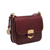 US Direct Mail Fossil Lennox Flap Crossbody Bag Red Fossil