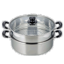 Japan direct mail Eatoco double-layer pot Mancai series steamer household stainless steel steaming dual-purpose pot
