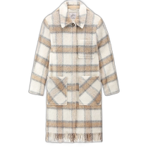 Hong Kong direct mail trendy luxury Woolrich Womens Brushed long wool coat shirt