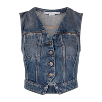 Hong Kong direct mail trendy luxury Stella McCartney Stella McCartney womens V-neck sleeveless ponytail