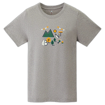 Japanese direct mail MONTBELL womens camping pattern Pairskin cotton T-shirt