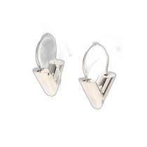 Japanese direct mail second-hand LV Louis Vuitton womens B-level 9 new earrings earrings stainless steel ear clip earrings