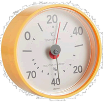 (Direct mail from Japan) EMPEX TM-7814 Orange Thermohygrometer Thermometer