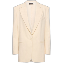 Hong Kong Direct Mail Fashion Luxury The Andamane Womens Guia Oversize Striped Suit Jacket Wool
