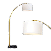 brightechLogan LED Floor Lamp - antique brass (American outlet) direct