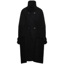 Hong Kong Direct Mail Fashion Luxury Yohji Yamamoto Womens Melton Wool Blended Long Style