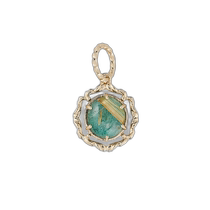 Japanese direct mail (agete Akado) K10 malachite pendant