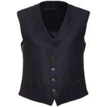 Hong Kong direct mail trendy luxury BLAZE MILANO Lady Maud Feral striped wool vest