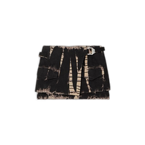 Hong Kong direct mail trendy luxury Dion Lee womens drawstring tie-dyed denim mini wrap skirt A1404F23