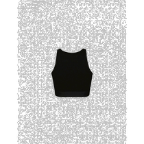 Korea direct mail YCH YCH LOGO crop top (black)