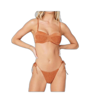 l spaceAubree Amber Bikini Bottom - Amber (American Outlet) Straight Hair