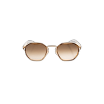 Hong Kong direct mail trendy luxury Mykita womens geometric frame sunglasses GIAA80CHAMPAGNEGOLDGAL