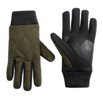 Hong Kong direct mail trendy luxury Woolrich mens quilted microfiber gloves CFWOAC032