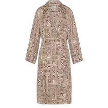 Hong Kong direct mail trendy luxury Momoní womens Bados silk twill trench coat 8050167091849