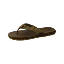 quiksilverCarver Mens Suede Flip Flops - Dark Brown Black (US Outlet) Straight