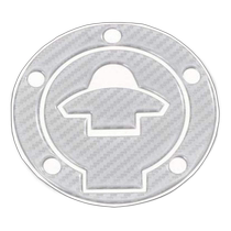 (Direct mail from Japan) Daytona anti-scratch fuel tank cap car sticker raised (YZF-R25 etc.) silver copy 15