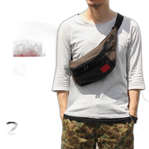 Japan direct mail manhattan portage bag Alley cat waist bag waxed nylon 1101-WXN black