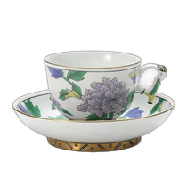 Japan direct mail HEREND Chinese style PVFP 03364-0-21 large cup and saucer with handle watermark doll