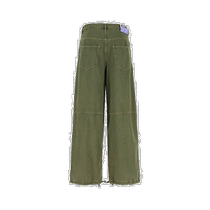 Hong Kong direct mail trendy luxury Moschino mens military green denim overalls