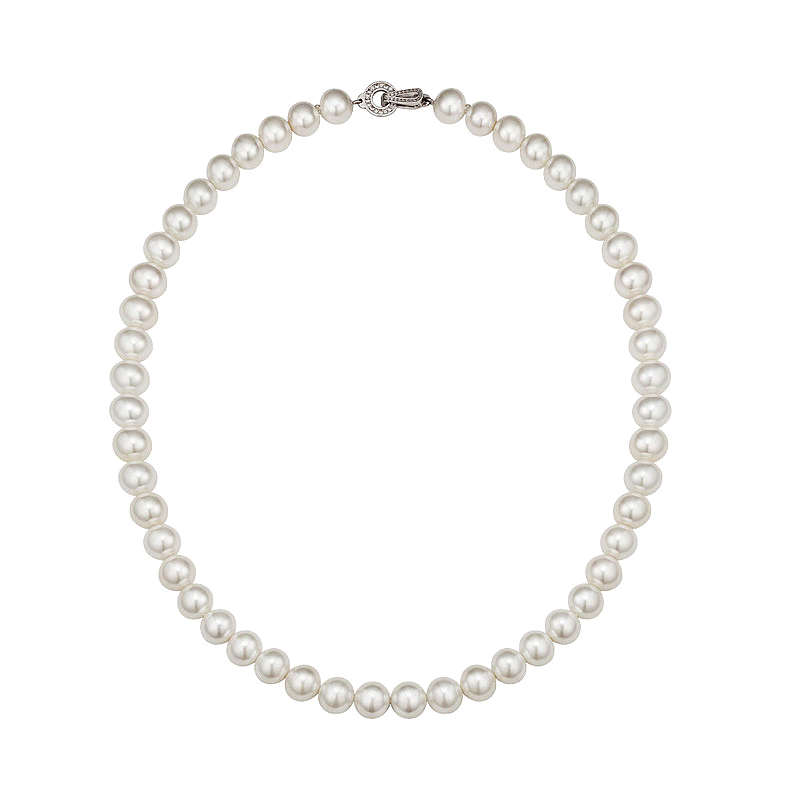 1h refundable [Korean direct mail] HAESOOL Pearl Necklace 8MM Pearl High-end Fashionable and Comfortable