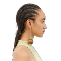 Hong Kong direct mail fashionable luxury Jacquemus womens Les Grandes Boucles Nodo earrings 24