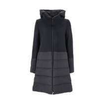 Hong Kong direct mail trendy luxury Herno womens long-sleeved quilted cotton jacket PI001965D33432R hooded wool