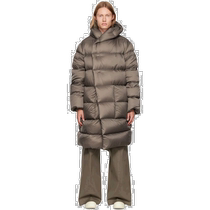 Hong Kong Direct Mail Trendy Luxury Rick Owens Mens Gray Hooded Liner Down Coat